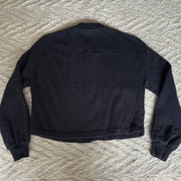 ME+EM Dramatic Sleeve Crop Knit Jacket Cardigan Black 6 - Picture 5 of 6